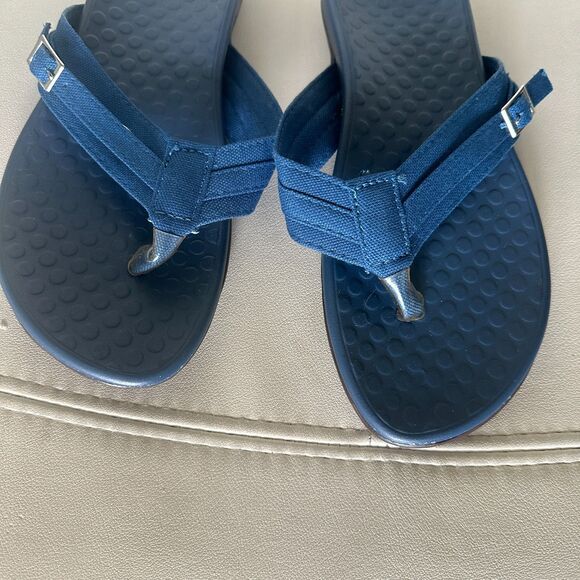 Non Slip Womens Flip Flops Sandals Blue Size 8.5 New - Picture 2 of 5